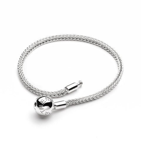 ATHENAIE 925 Sterling Silver Tobes Bracelet Foxtail Chain