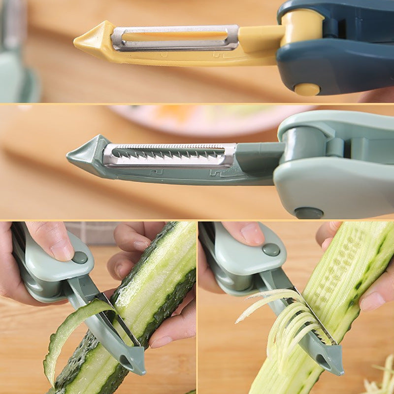 Fruit Peeler Paring Knife Two-in-one Fruit Vegetable Grater Scraper Multi-Functional Kitchen Cooking Tool