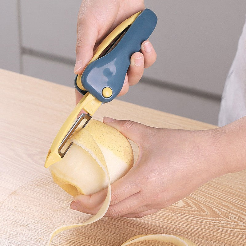 Fruit Peeler Paring Knife Two-in-one Fruit Vegetable Grater Scraper Multi-Functional Kitchen Cooking Tool