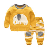 Baby Sweater Suit Baby Jacket Thick Line Suit
