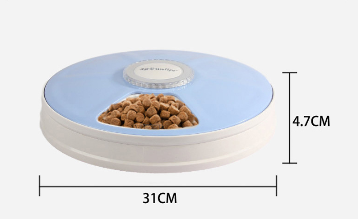 Pet Automatic Round Timing Feeder with 6 Grids Voice Recorder - Minihomy