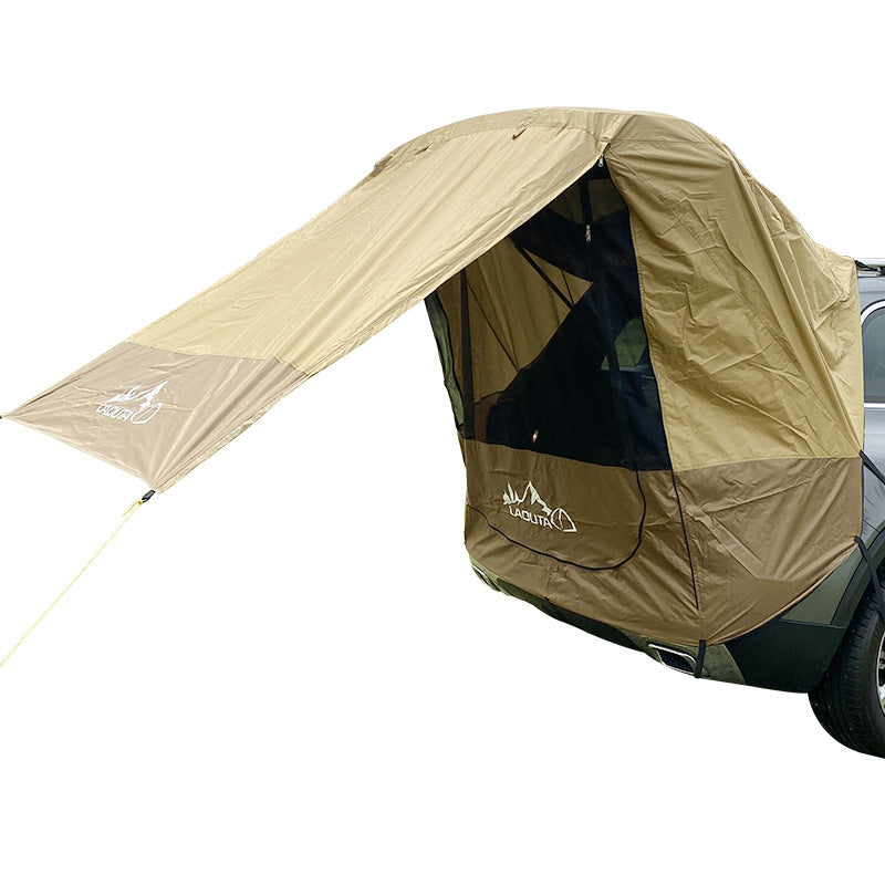 Car Trunk Tent Sunshade Rainproof Tour Barbecue Outdoor Self-driving Tour Barbecue Camping Car Tail Extension Tent - Minihomy