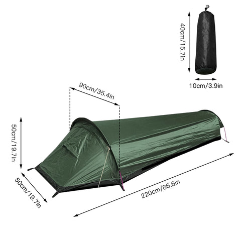Lightweight Mountain Climbing Tent With Sleeping Bag