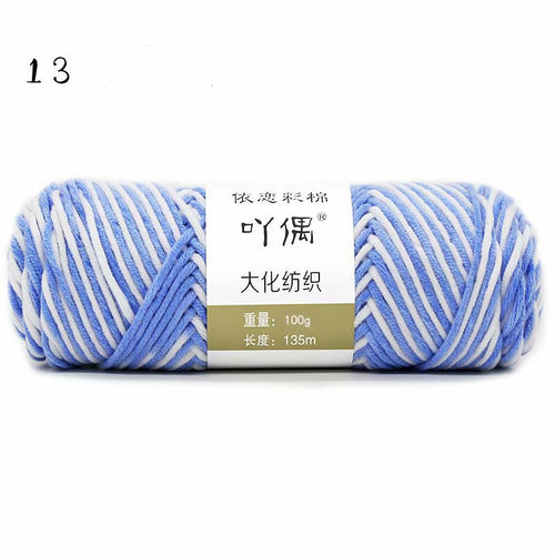 8 Strands Of Gradient Milk Cotton Wool Hand-knitted Medium Thick
