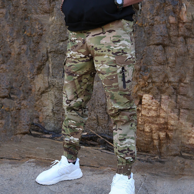 Men's Slim Leggings Army Camouflage Pants