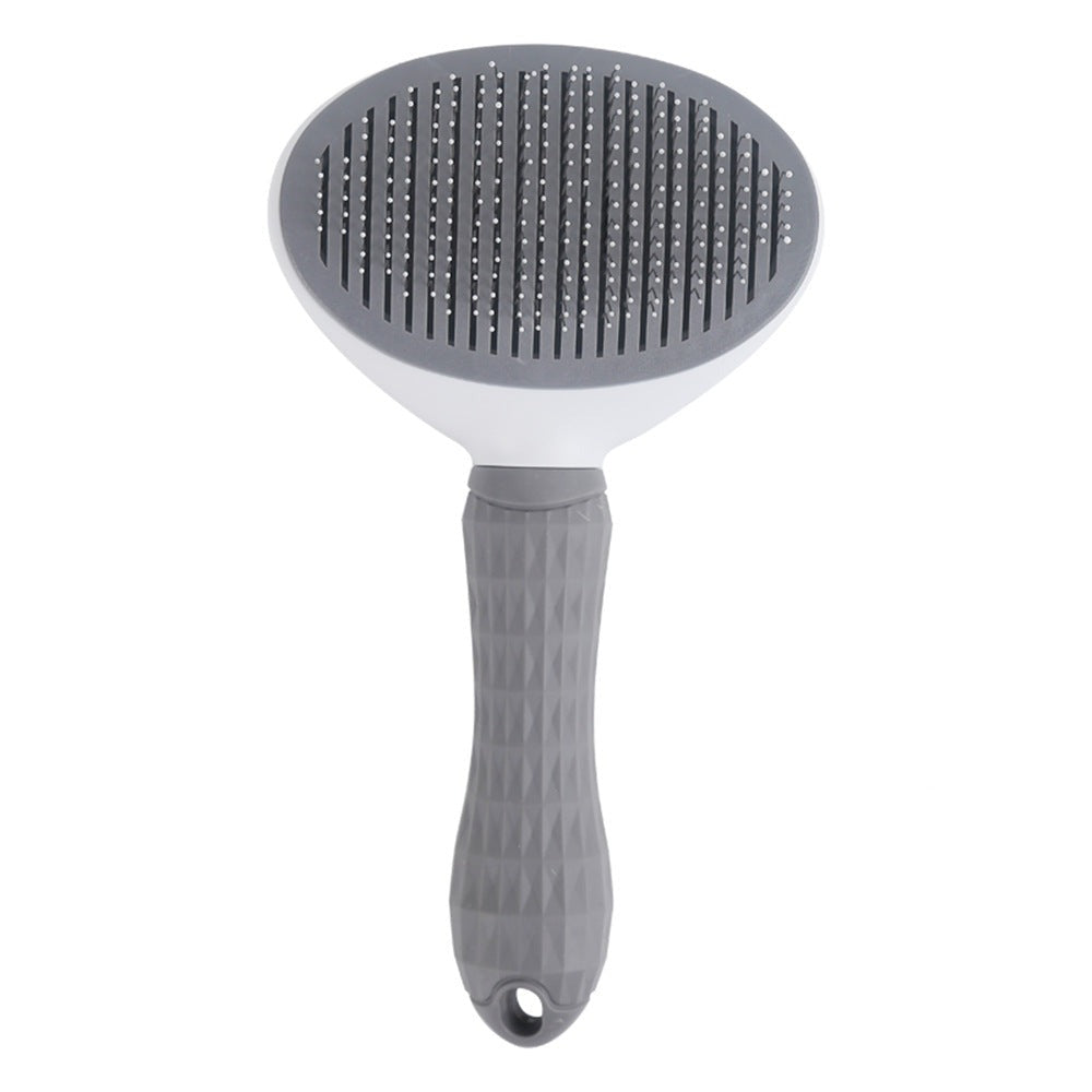 Cat Self-Cleaning Comb - Stainless Steel Dog Comb Hair Brush - Minihomy