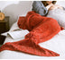 Mermaid Tail Blanket Knitted Crochet for Adult Childern Super Soft Sleeping Blankets - Minihomy