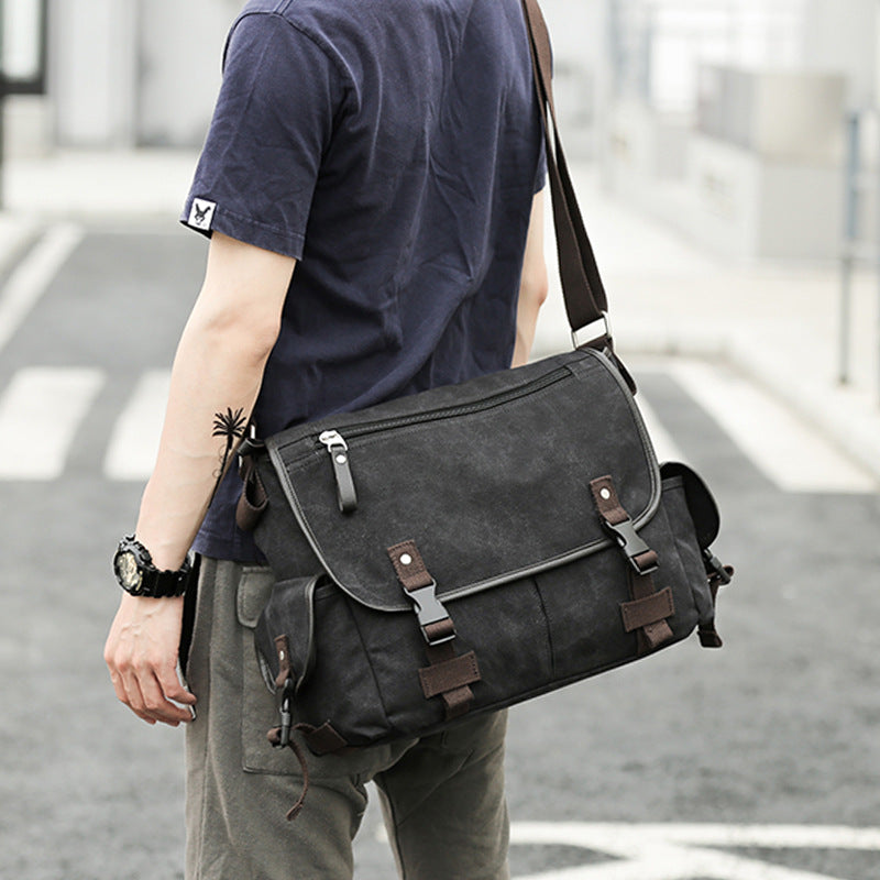 Messenger Bag Trendy Casual Student School Bag