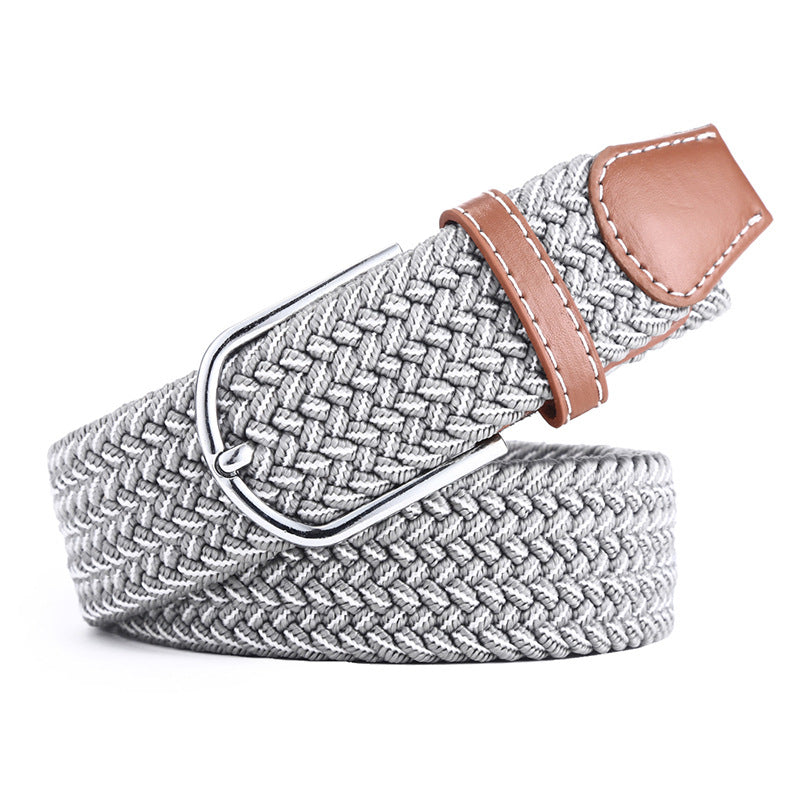 Woven Elastic Buckle  Belt