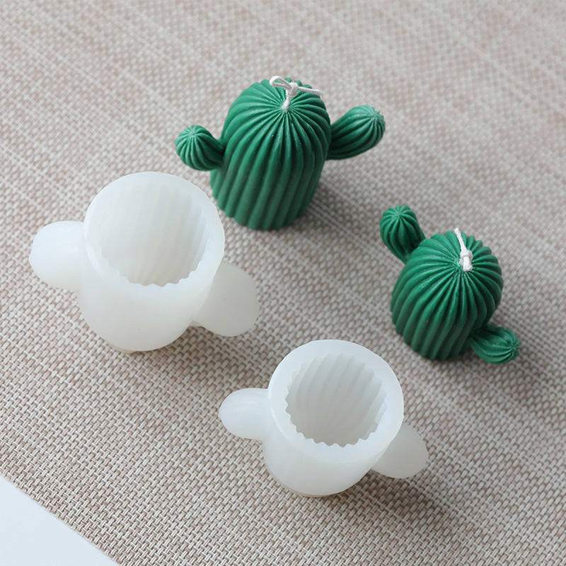 Cactus Shape Candles Mould Silicone Candle Mold Aromatherapy Plaster