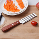 French Fries Cutter Stainless Steel Potato Cutter Knife Vegetable Wave Cutting Tools Kitchen Gadgets
