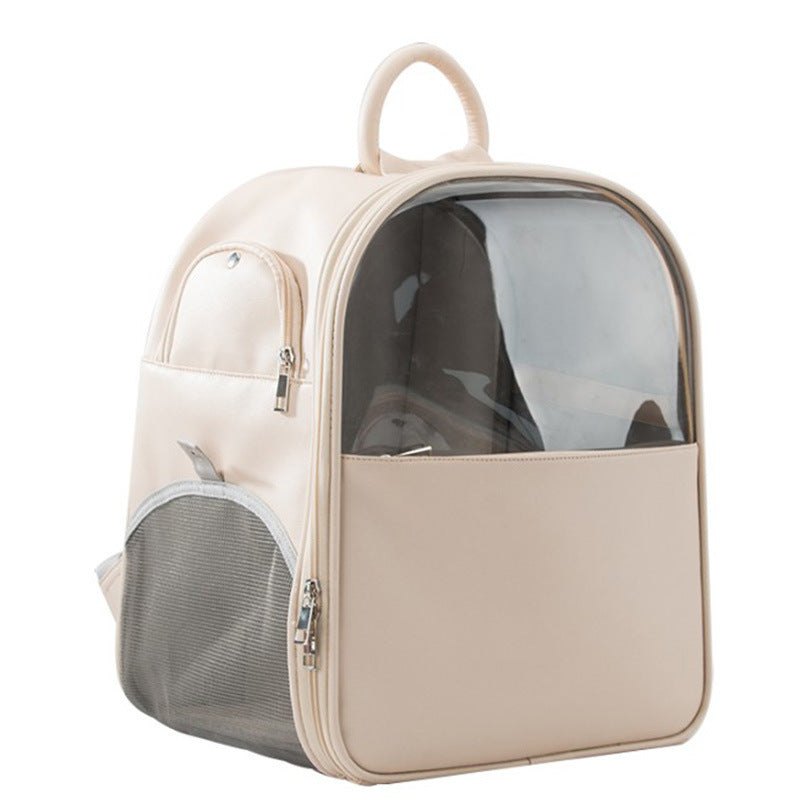 Large Space Visible Transparent Cat Bag Outing Backpack