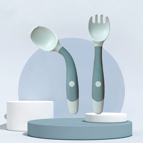 Silicone Spoon for Baby Utensils Set: Bendable, Safe, and Comfortable