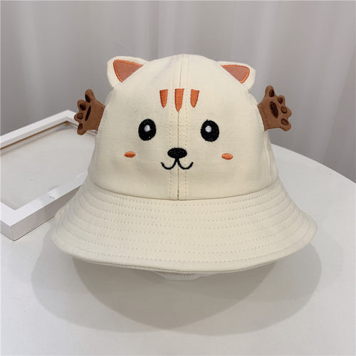Kitten And Frog Sun Hat Small Pot Hat Baby Hat