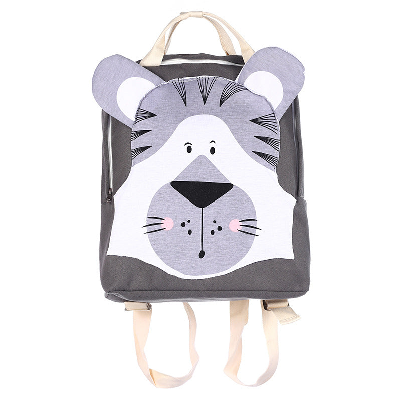 Cartoon Three-dimensional Animal Backpack Children's School Bag - Minihomy