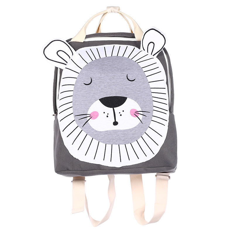 Cartoon Three-dimensional Animal Backpack Children's School Bag - Minihomy