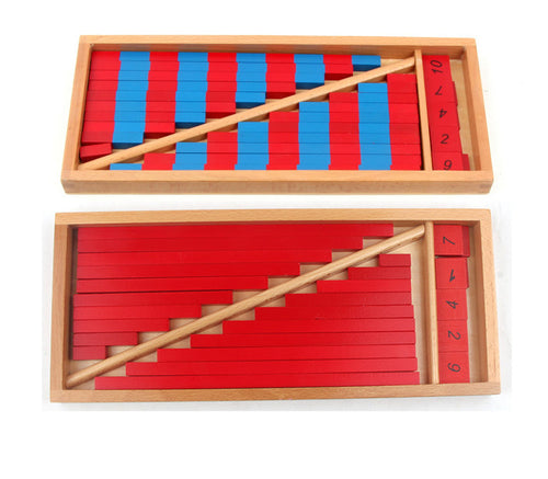 Numerical Rods Red & Blue Rods Bar Math Toy Education Early Learning Blocks Child Toys Math