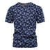 Casual Slim-Fit Stretch T-Shirt Men Short-Sleeved Printed T-Shirt Sports Men - Minihomy