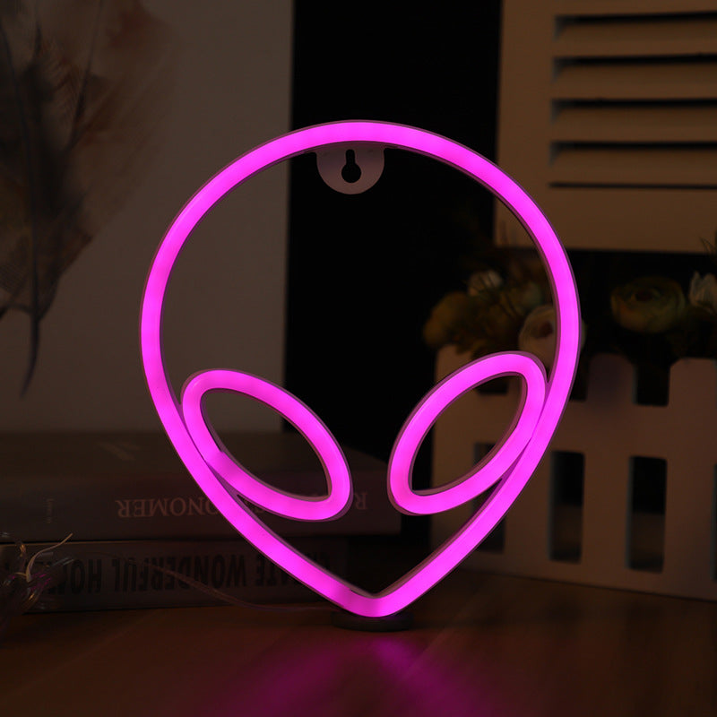 LED Alien Neon Wall Hanging Modeling Lamp - Minihomy