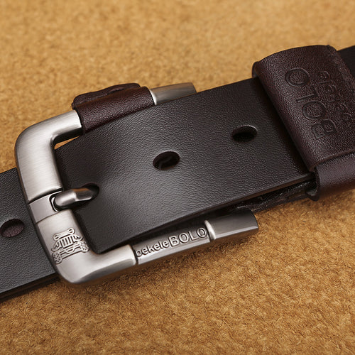 Creative Belt Men's Leather Belt Cowhide Buckle Belt