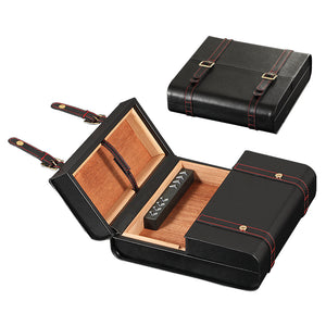 Constant Humidity Leather Cigar Box Cedar Wood Cigar Box Humidor Imported Leather Box