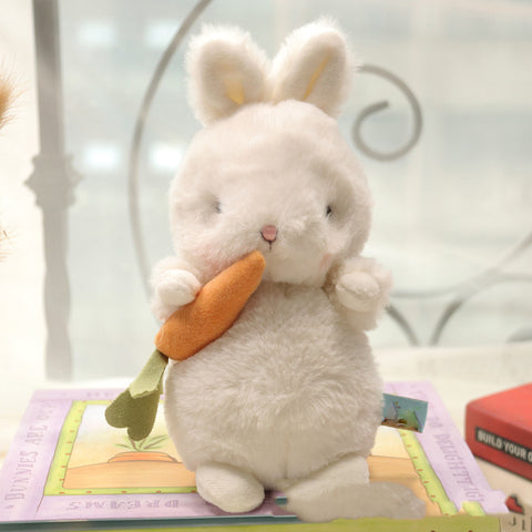 Cute Fluffy Bunny Plushies Stuffed Soft Baby Appease Toy Long Plush Hug Star Carrot Rabbit