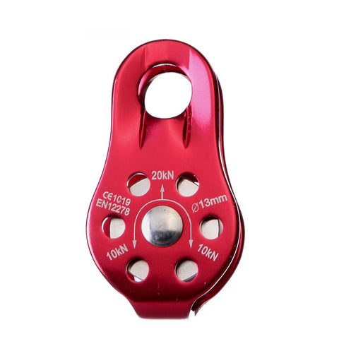 Mountaineering Single Pulley Transportation Hoisting Pulley Outdoor Cross Pulley Aluminum Alloy