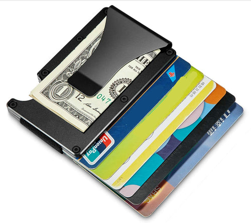 Blocking Slim Money Clip Wallet ID Credit Card Holder Thin Minimalist