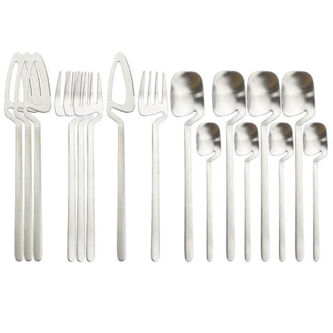 Rainbow Dinnerware Set Spoon Table Decor Cutlery Sets