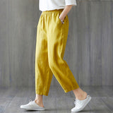 Spring And Autumn Cropped Trousers Women Casual Pants