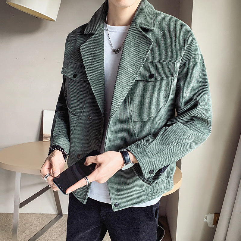 Corduroy Jacket Men's Spring And Autumn Jackets