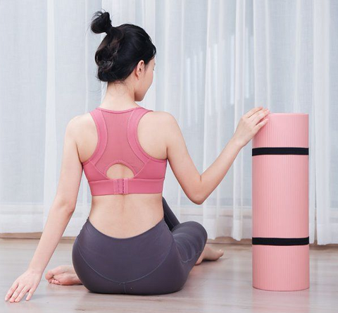 Yoga mat thickened non-slip fitness mat for men and women beginners adult widened weight loss home single mat