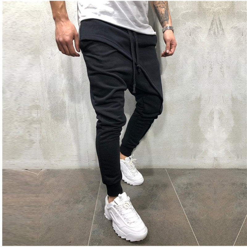 Jogging Pants Hip Hop Jogging Pants Slim Casual Sports Drawstring Pants Men - Minihomy