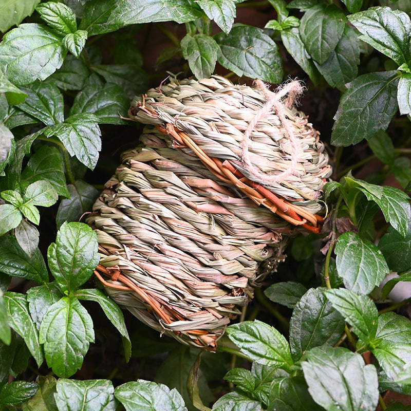 Creative Straw Birds Nest Handicraft Hand-Woven Straw Bird Cage