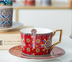 Coffee cup and saucer set home afternoon tea exquisite cup - Minihomy