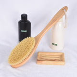 Plant Hemp Fiber Wool Log Massage Body Brush