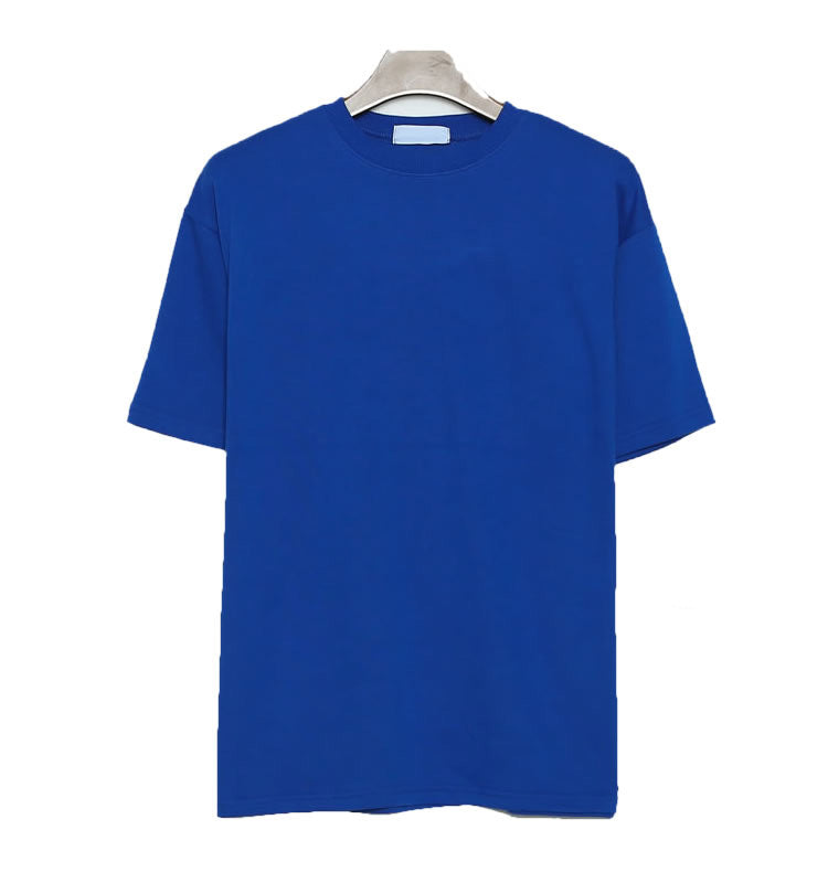 Loose Solid Color T-shirt Short Sleeve Casual Top for Men - Minihomy