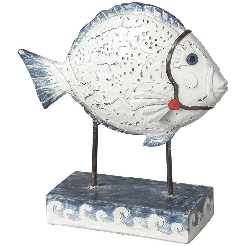 Nordic Resin Desktop Decoration American Countertop Home Fish Decoration Decoration Living Room Study Bedroom - Minihomy