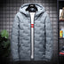 Men's Jacket Short Warm Hooded Cotton Jacket Men - Minihomy