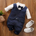 Baby Jumpsuit Spring And Autumn Gentleman Long-Sleeved Baby Clothes - Minihomy