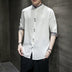 Hanfu linen shirt men - Minihomy