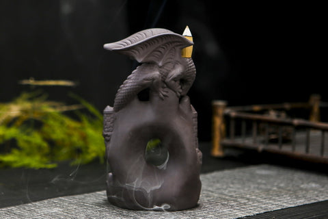 Double Dinosaur Castle Spit Fog Incense Backflow Incense Burner