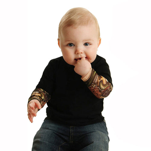 Baby Long Sleeve Tattoo Bag Fart Clothes