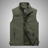 Vest With Many Pockets Autumn Male Casual Thick Multi Pocket Waistcoat