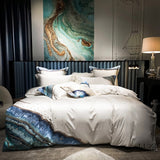 The Satin Cotton Ocean Embroidery Quilt Cover 2.0