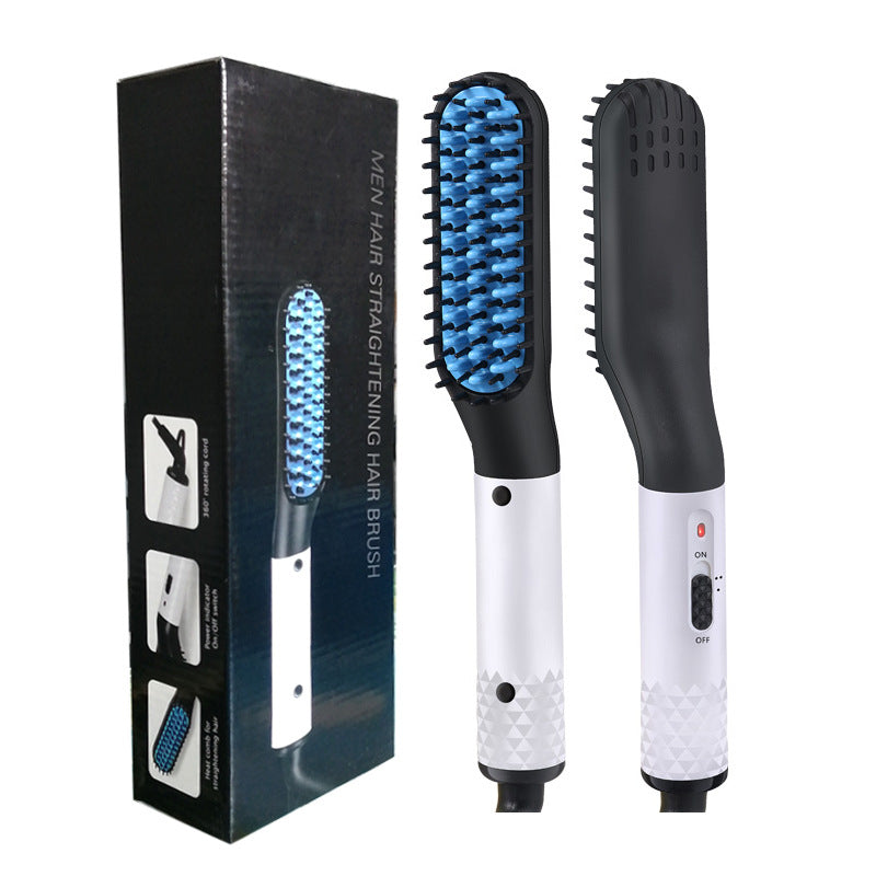 Multifunctional Hair Straightener Hair Comb Brush Men Beard Straightener