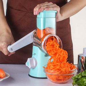 Kitchen Roller Tool Vegetable Cutter Round Slicer Potato Carrot Cheese Shredder