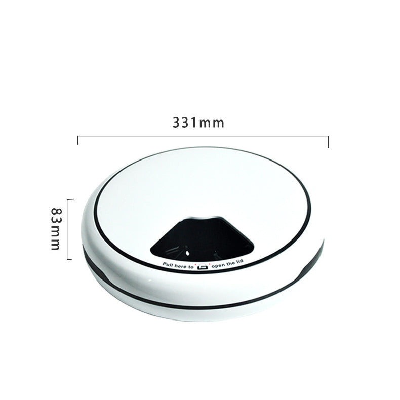 Automatic Intelligent Turntable Pet Feeder Electric Voice Prompt Unmanned Feeding Machine - Minihomy