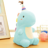 Dinosaur Plush Toys Cartoon Dinosaur Stuffed Animal Dolls Soft Down Cotton Dino Pillow