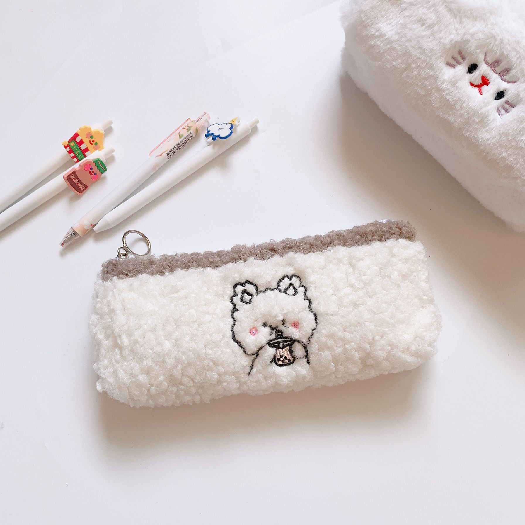 Cute Bear Plush Large Capacity Super Cute Pencil Case